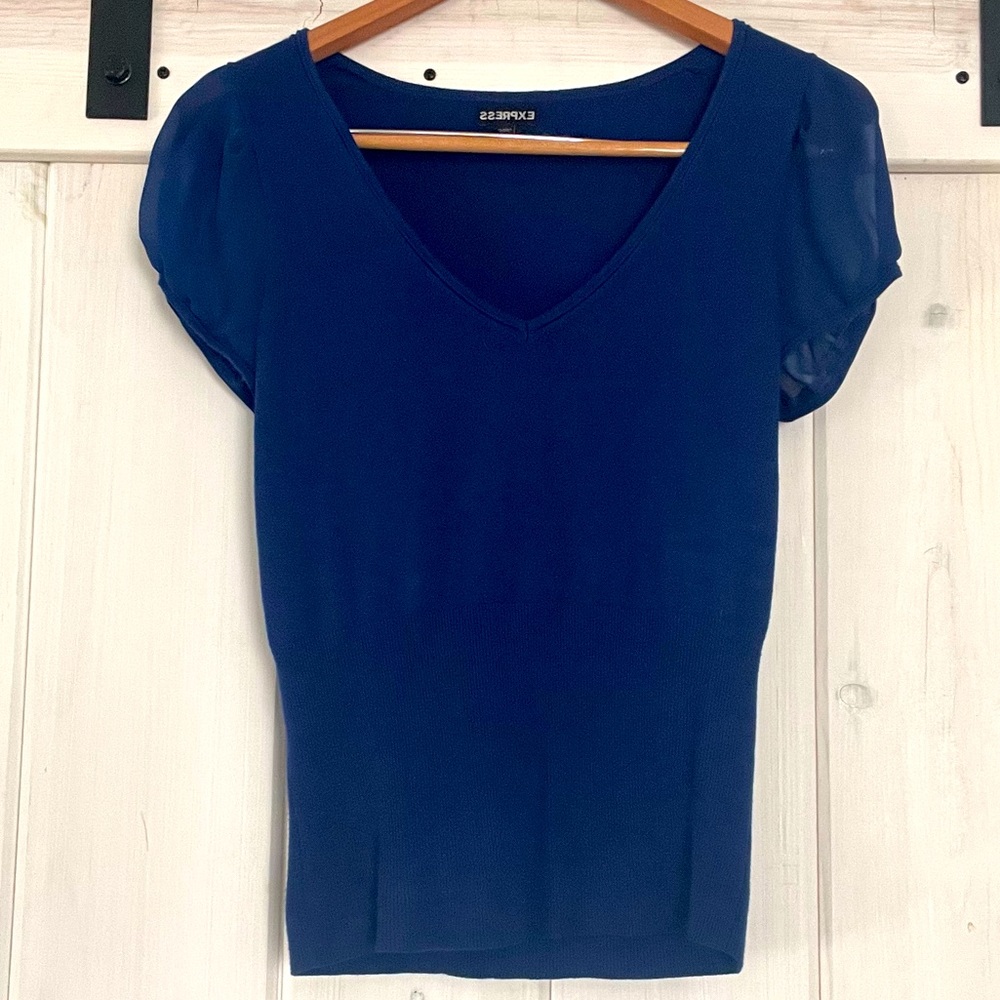 Express short sleeve sweater